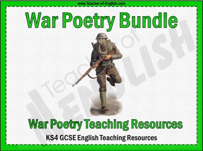 War Poetry Bundle Teaching Resources